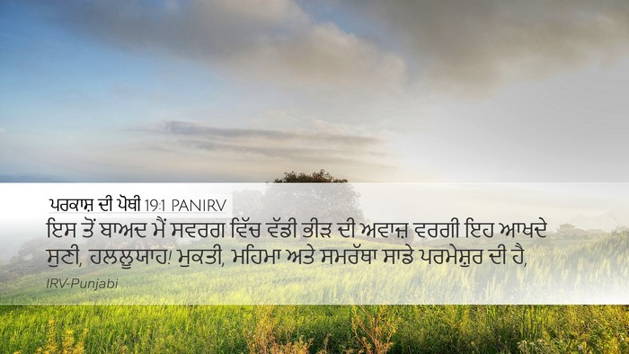 ਪਰਕਾਸ਼ ਦੀ ਪੋਥੀ 19:1 PANIRV Bible Verse Image