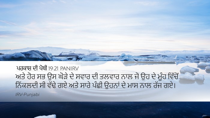 ਪਰਕਾਸ਼ ਦੀ ਪੋਥੀ 19:21 PANIRV Bible Verse Image