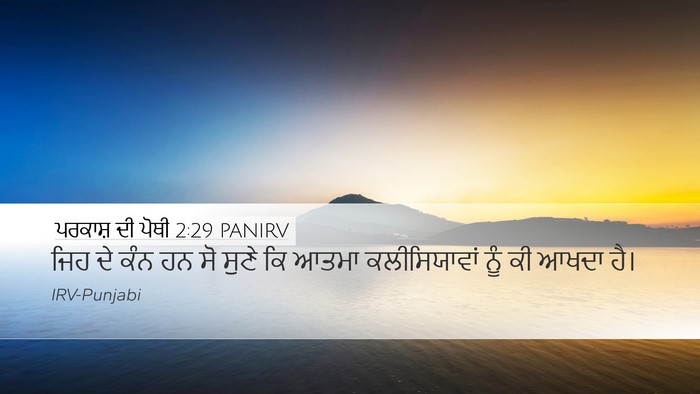 ਪਰਕਾਸ਼ ਦੀ ਪੋਥੀ 2:29 PANIRV Bible Verse Image