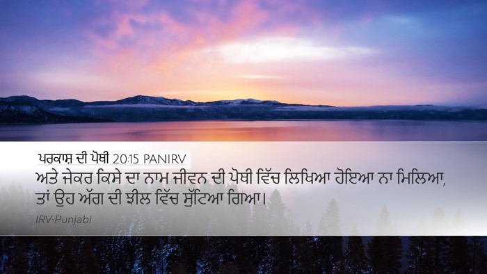 ਪਰਕਾਸ਼ ਦੀ ਪੋਥੀ 20:15 PANIRV Bible Verse Image