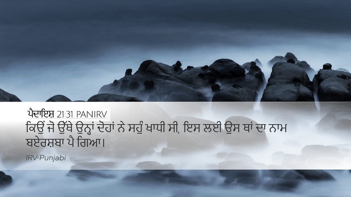 ਪੈਦਾਇਸ਼ 21:31 PANIRV Bible Verse Image