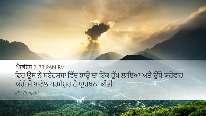 ਪੈਦਾਇਸ਼ 21:33 PANIRV Bible Verse Image