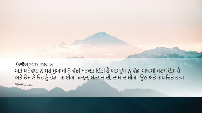 ਪੈਦਾਇਸ਼ 24:35 PANIRV Bible Verse Image