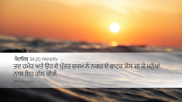 ਪੈਦਾਇਸ਼ 34:20 PANIRV Bible Verse Image