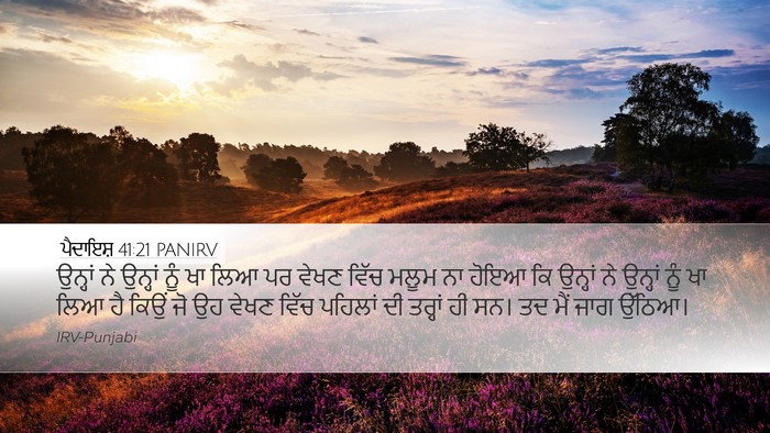 ਪੈਦਾਇਸ਼ 41:21 PANIRV Desktop Wallpaper - ਉਨ੍ਹਾਂ ਨੇ ਉਨ੍ਹਾਂ - Desktop Bible Verse Wallpaper