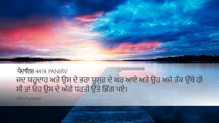ਪੈਦਾਇਸ਼ 44:14 PANIRV Bible Verse Image