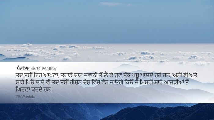 ਪੈਦਾਇਸ਼ 46:34 PANIRV Bible Verse Image
