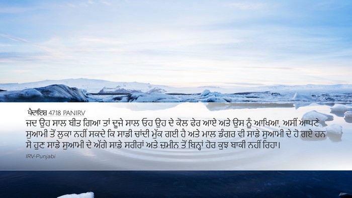 ਪੈਦਾਇਸ਼ 47:18 PANIRV Bible Verse Image