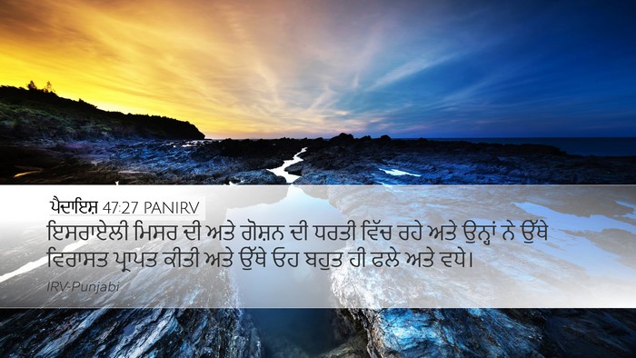 ਪੈਦਾਇਸ਼ 47:27 PANIRV Bible Verse Image