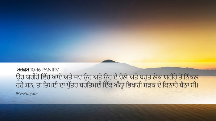 ਮਰਕੁਸ 10:46 PANIRV Bible Verse Image