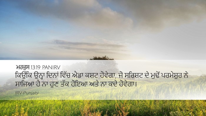 ਮਰਕੁਸ 13:19 PANIRV Bible Verse Image