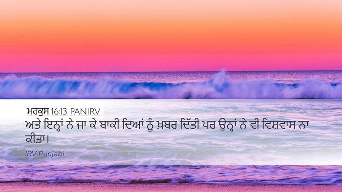 ਮਰਕੁਸ 16:13 PANIRV Bible Verse Image
