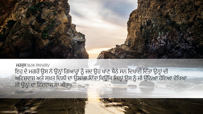 ਮਰਕੁਸ 16:14 PANIRV Bible Verse Image