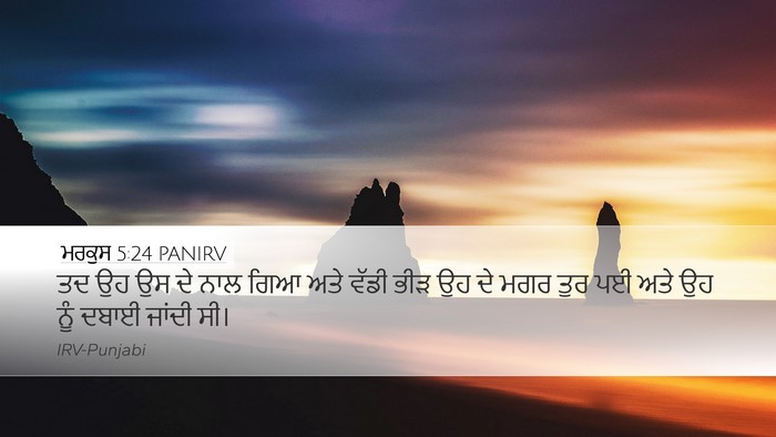 ਮਰਕੁਸ 5:24 PANIRV Desktop Wallpaper - ਤਦ ਉਹ ਉਸ ਦੇ ਨਾਲ ਗਿਆ - Desktop Bible Verse Wallpaper