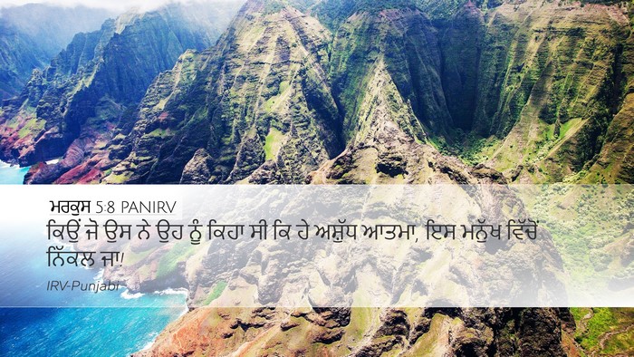 ਮਰਕੁਸ 5:8 PANIRV Bible Verse Image