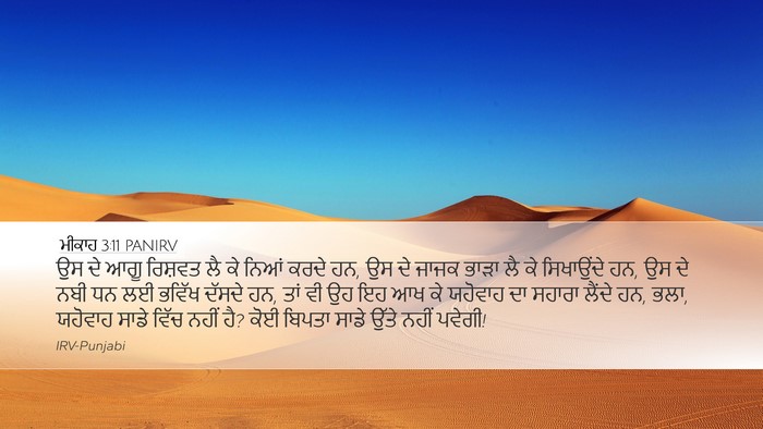 ਮੀਕਾਹ 3:11 PANIRV Bible Verse Image
