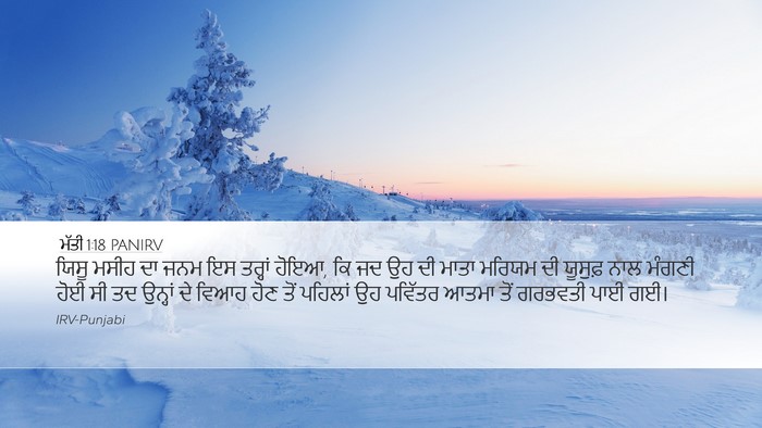 ਮੱਤੀ 1:18 PANIRV Bible Verse Image