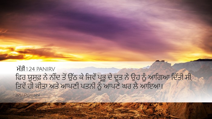 ਮੱਤੀ 1:24 PANIRV Bible Verse Image