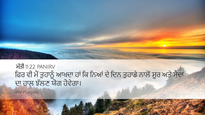 ਮੱਤੀ 11:22 PANIRV Bible Verse Image