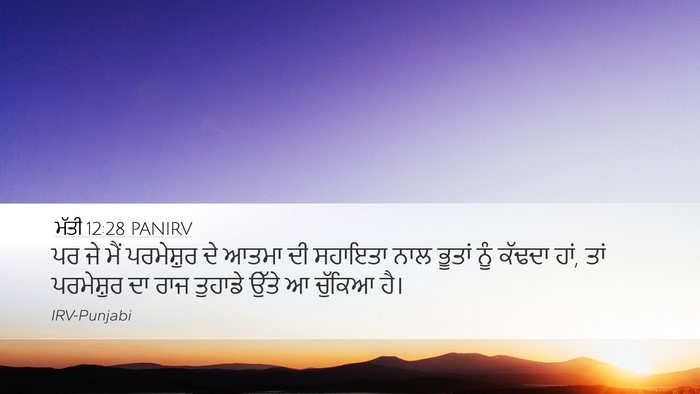 ਮੱਤੀ 12:28 PANIRV Bible Verse Image