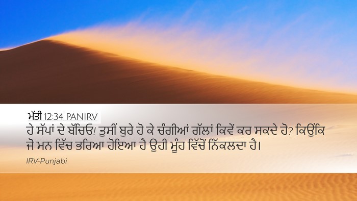 ਮੱਤੀ 12:34 PANIRV Bible Verse Image