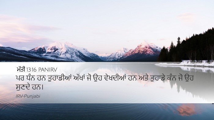 ਮੱਤੀ 13:16 PANIRV Bible Verse Image