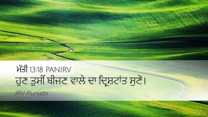 ਮੱਤੀ 13:18 PANIRV Bible Verse Image