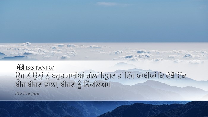 ਮੱਤੀ 13:3 PANIRV Bible Verse Image