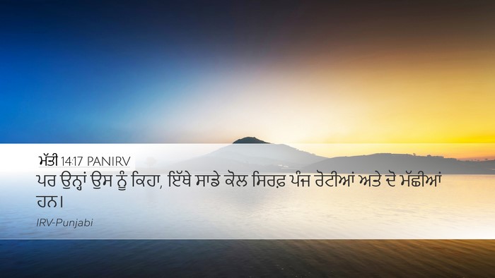 ਮੱਤੀ 14:17 PANIRV Bible Verse Image