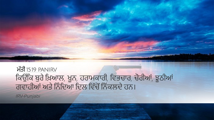 ਮੱਤੀ 15:19 PANIRV Bible Verse Image