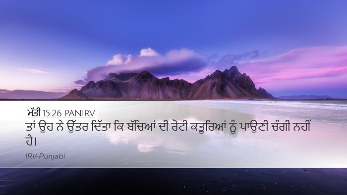 ਮੱਤੀ 15:26 PANIRV Bible Verse Image