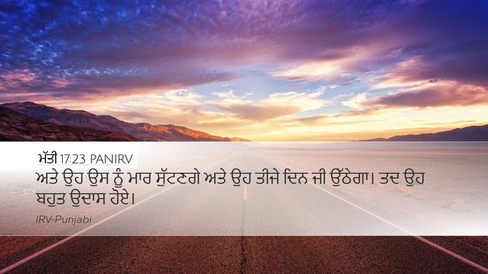 ਮੱਤੀ 17:23 PANIRV Bible Verse Image