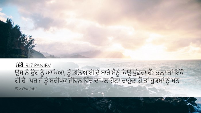 ਮੱਤੀ 19:17 PANIRV Bible Verse Image