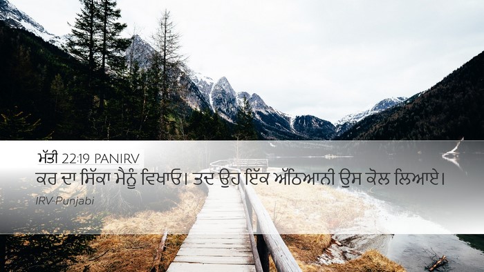 ਮੱਤੀ 22:19 PANIRV Bible Verse Image