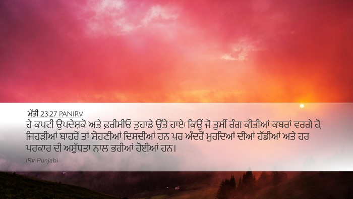 ਮੱਤੀ 23:27 PANIRV Bible Verse Image