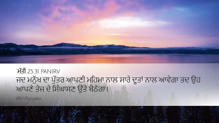 ਮੱਤੀ 25:31 PANIRV Bible Verse Image