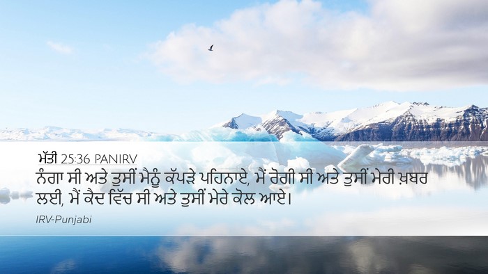ਮੱਤੀ 25:36 PANIRV Bible Verse Image