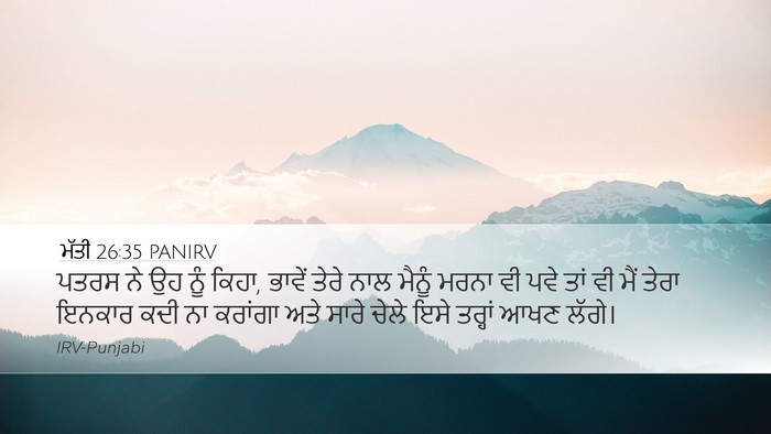 ਮੱਤੀ 26:35 PANIRV Bible Verse Image