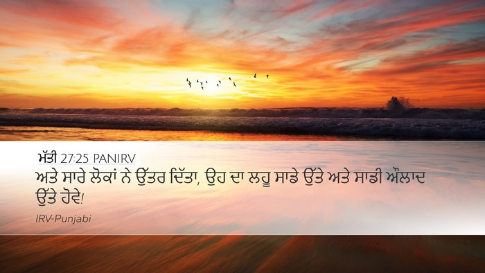 ਮੱਤੀ 27:25 PANIRV Bible Verse Image