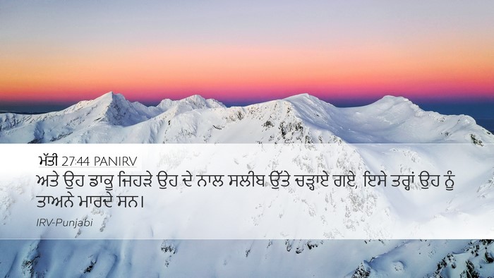 ਮੱਤੀ 27:44 PANIRV Bible Verse Image