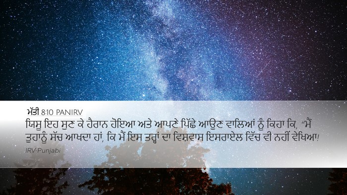 ਮੱਤੀ 8:10 PANIRV Bible Verse Image