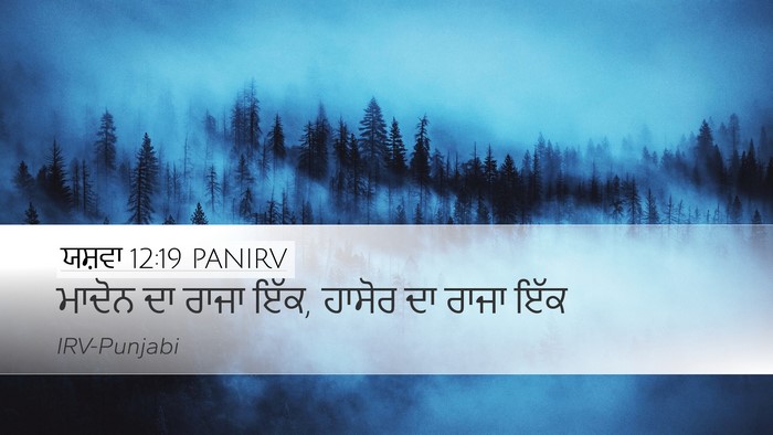 ਯਸ਼ਵਾ 12:19 PANIRV Desktop Wallpaper - ਮਾਦੋਨ ਦਾ ਰਾਜਾ ਇੱਕ, - Desktop Bible Verse Wallpaper