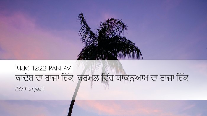 ਯਸ਼ਵਾ 12:22 PANIRV Desktop Wallpaper - ਕਾਦੇਸ਼ ਦਾ ਰਾਜਾ ਇੱਕ, - Desktop Bible Verse Wallpaper