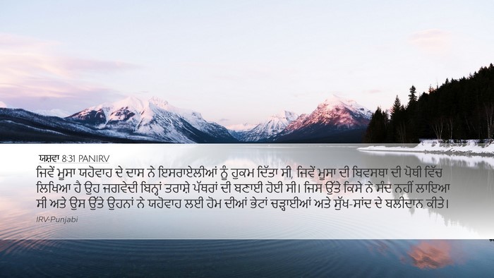 ਯਸ਼ਵਾ 8:31 PANIRV Bible Verse Image