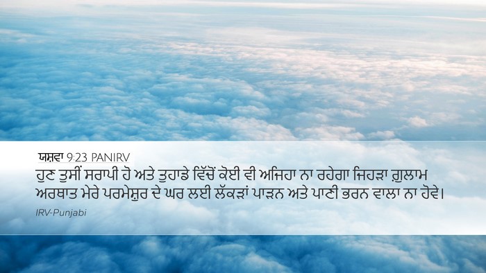 ਯਸ਼ਵਾ 9:23 PANIRV Bible Verse Image