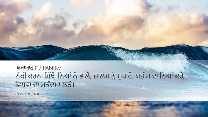 ਯਸਾਯਾਹ 1:17 PANIRV Bible Verse Image