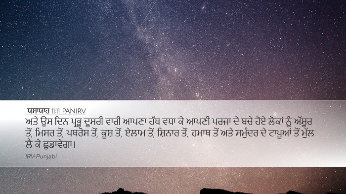 ਯਸਾਯਾਹ 11:11 PANIRV Bible Verse Image