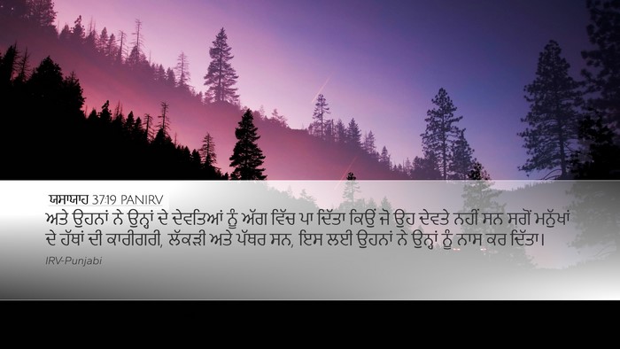 ਯਸਾਯਾਹ 37:19 PANIRV Bible Verse Image