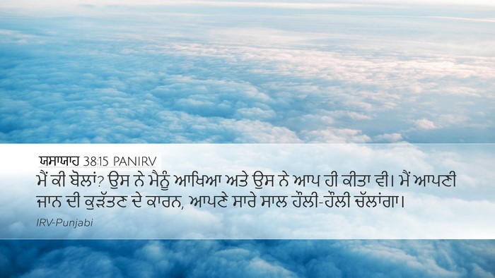 ਯਸਾਯਾਹ 38:15 PANIRV Bible Verse Image