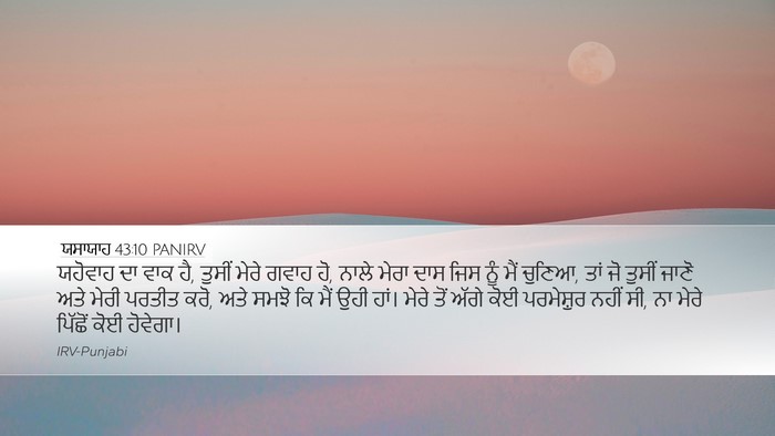 ਯਸਾਯਾਹ 43:10 PANIRV Bible Verse Image